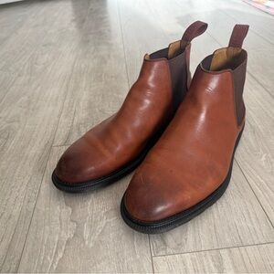 Dr. Martens Beige Leather Footwear